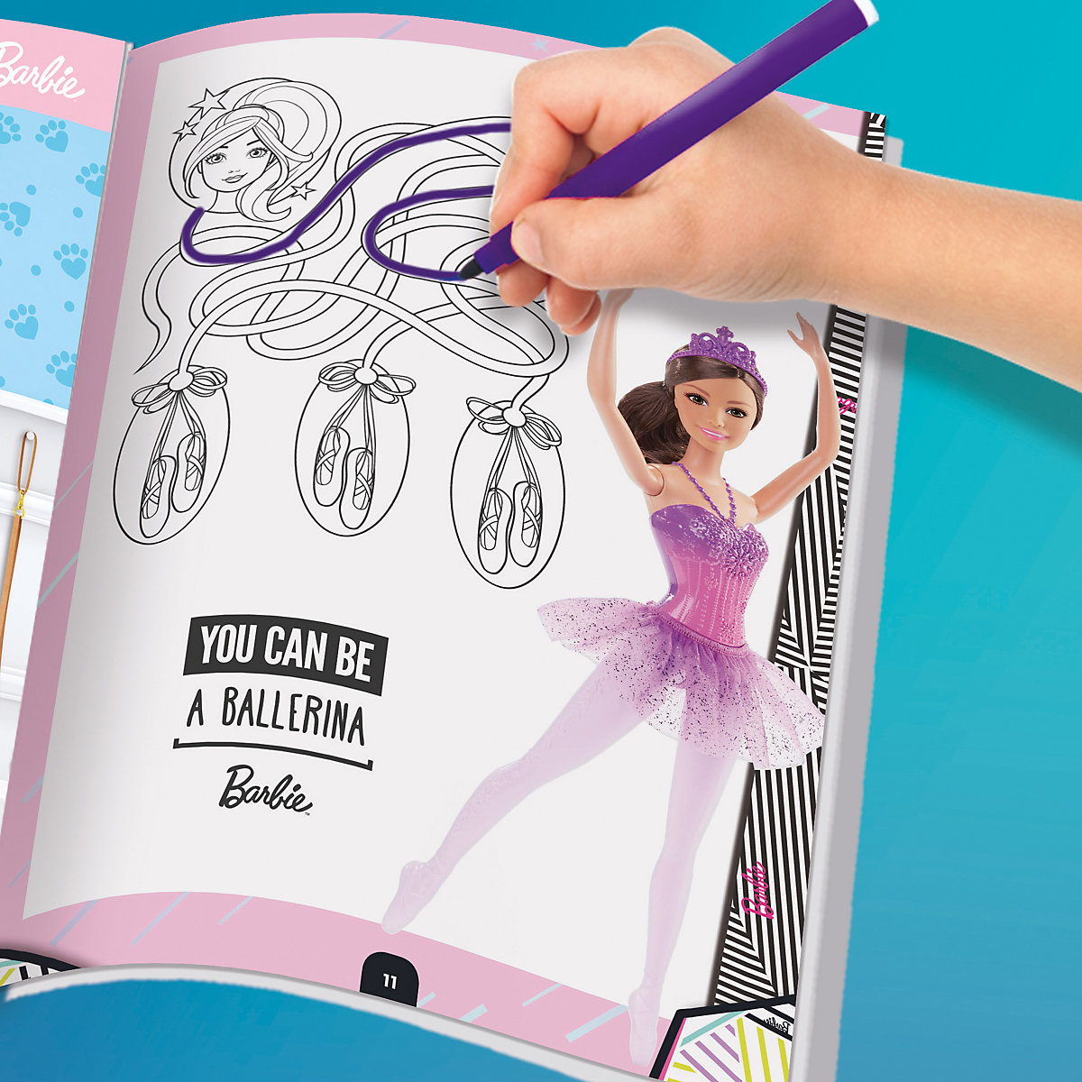 Barbie Sport Style - Papierkleider und Malset mit Zubehör