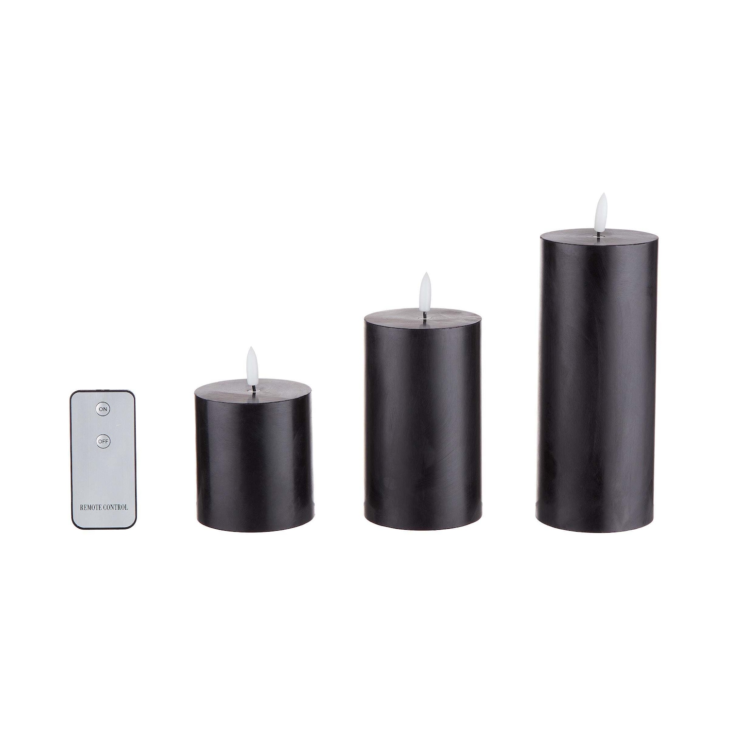 NORDIC LIGHT LED-Kerzen 3-tlg. mit Fernbedienung