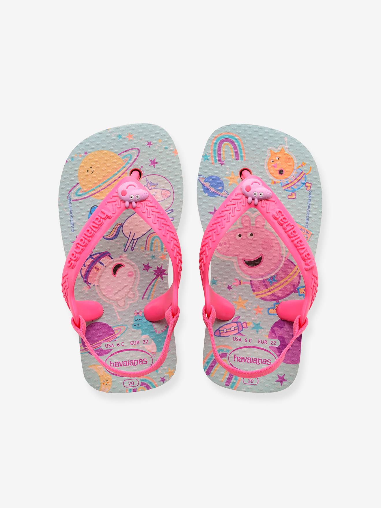 Tongs bébé Peppa Pig HAVAIANAS® rose