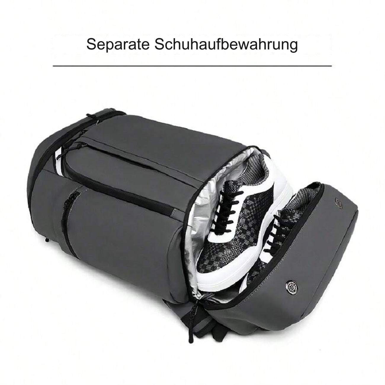 YYV Reiserucksack Wasserdichter Reiserucksack für Herren mit großem Fassungsvermögen, Perfekt für Sport, Reisen, Wandern und mehr.