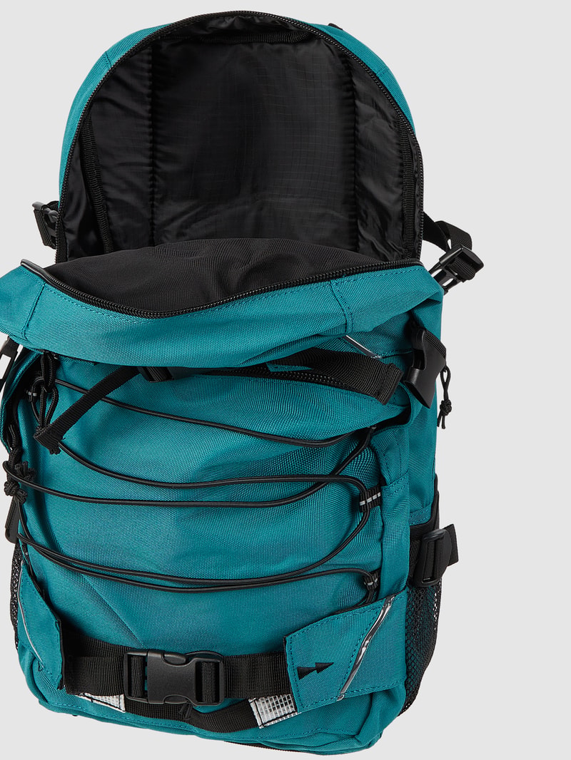 Rucksack mit Label-Details Modell 'LOUIS' in dunkelgrün