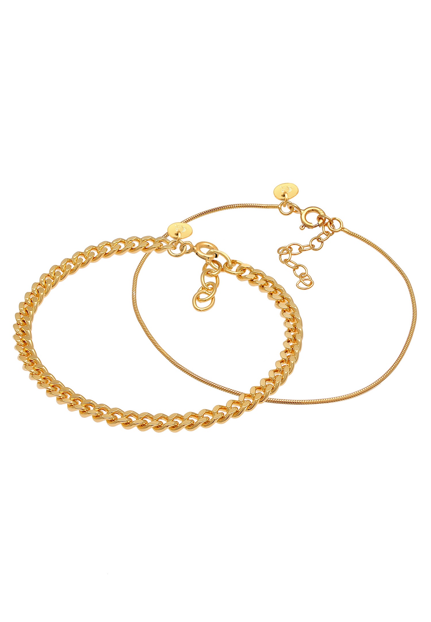 Collana da donna Elli PREMIUM, basic, minimalista ed elegante, con maglie in argento sterling 925.