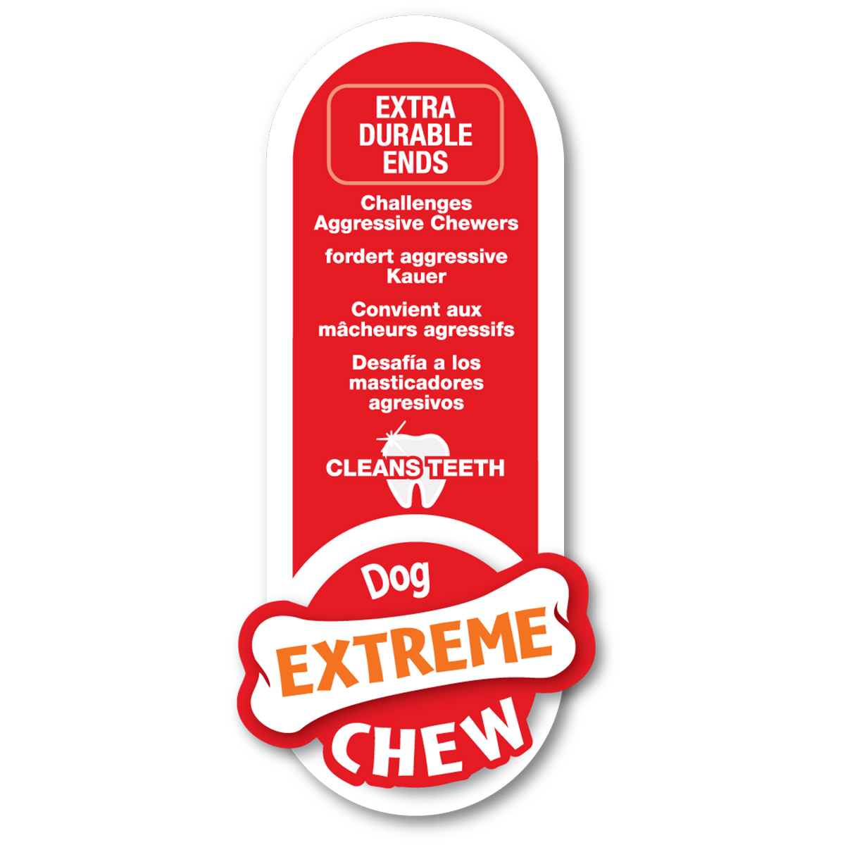 Nylabone Dura Chew Kauknochen Hühnchen-Geschmack bei ZooRoyal
