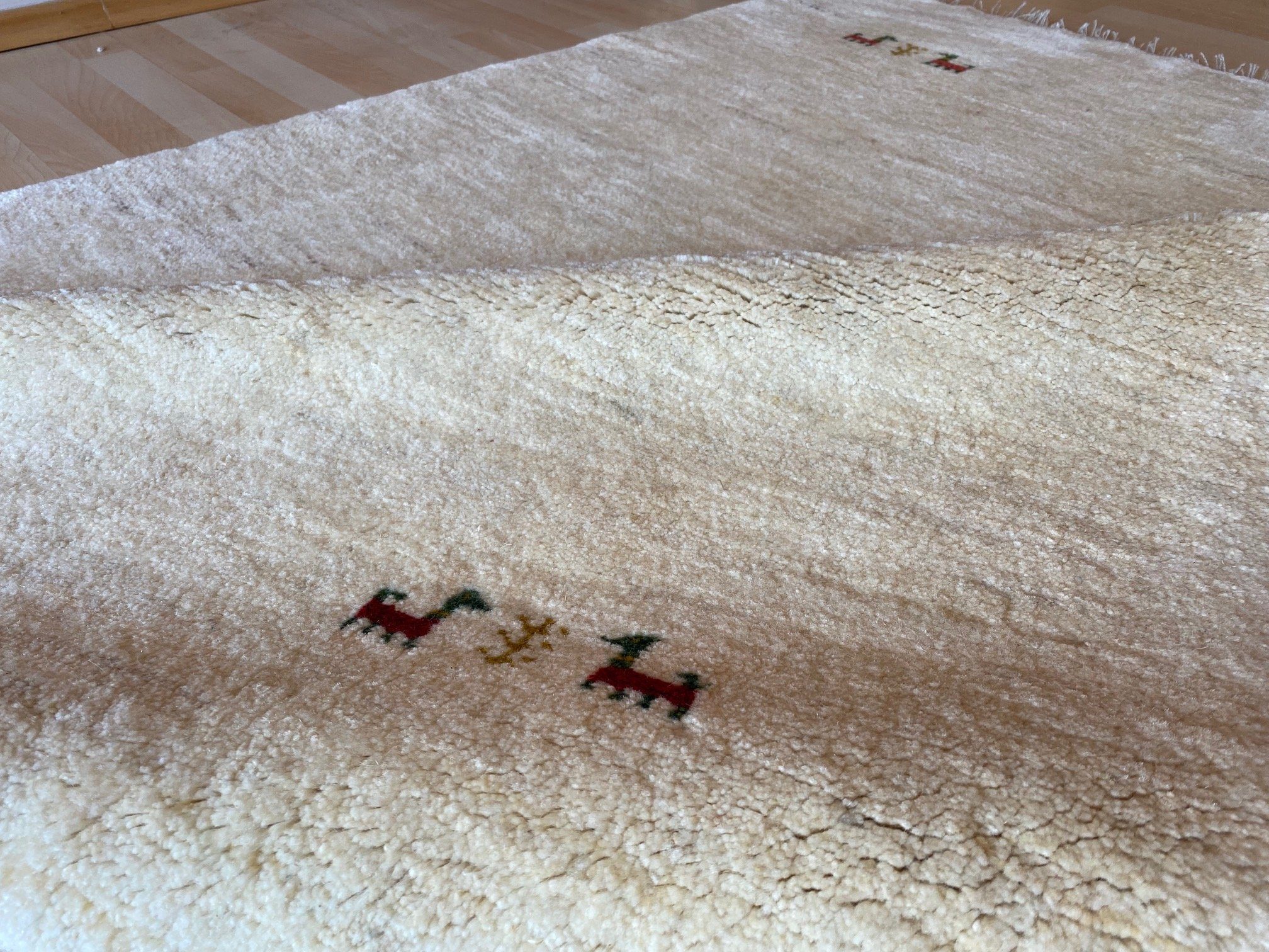 Orientteppich Original Perserteppich Perser Gabbeh Teppich 200x154 Handgeknüpft, Morgenlandbazar, Handgeknüpft mit Echtheitszertifikat