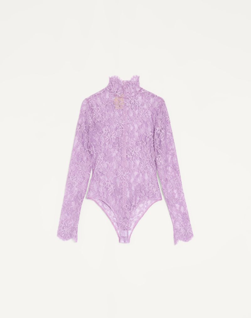 Body de renda floral