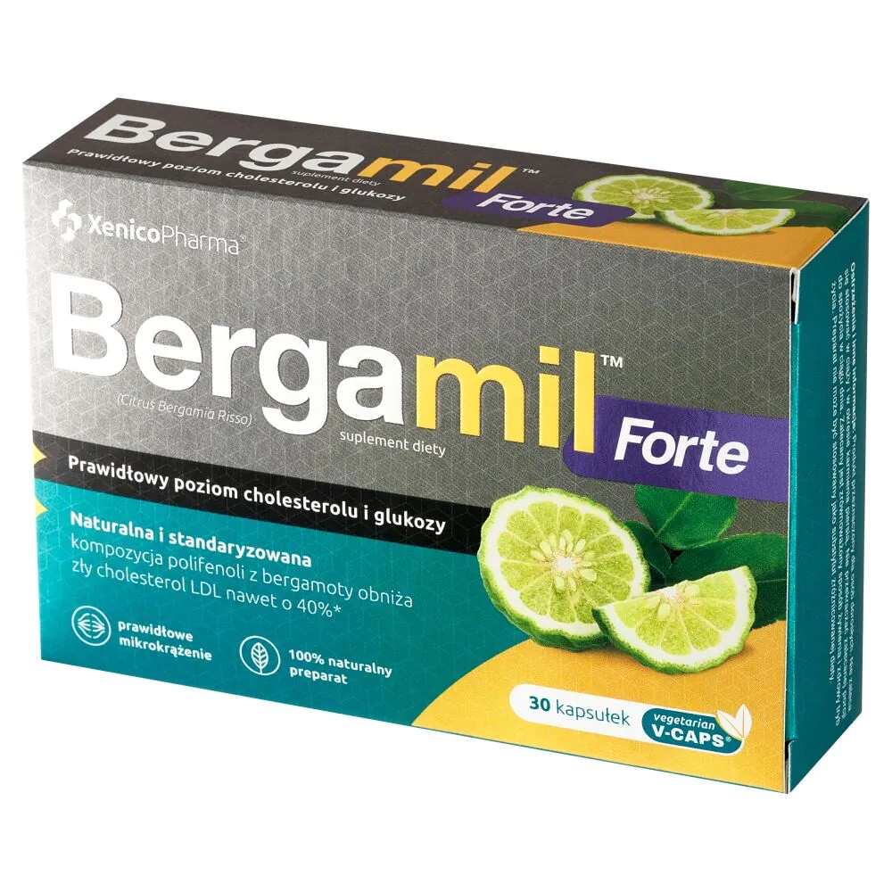 Bergamil Forte, Κανονικά Επίπεδα Χοληστερόλης και Γλυκόζης, Κάψουλες