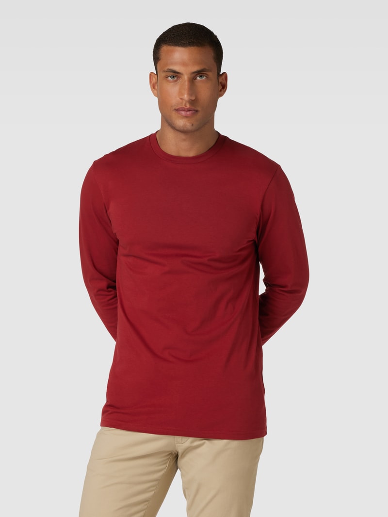 Longsleeve mit Rundhalsausschnitt in rot