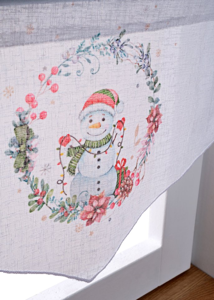 Kleinfenster mit Schneemann (2er Pack)