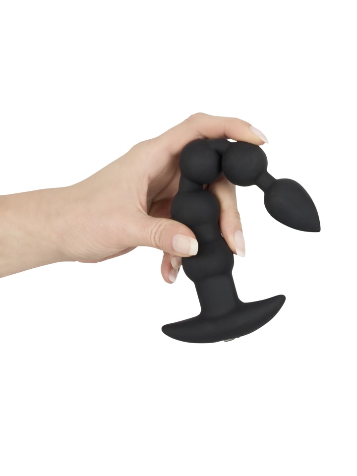 Black Velvets Analkugelstrang Rechargeable beads in schwarz günstig kaufen 21 cm