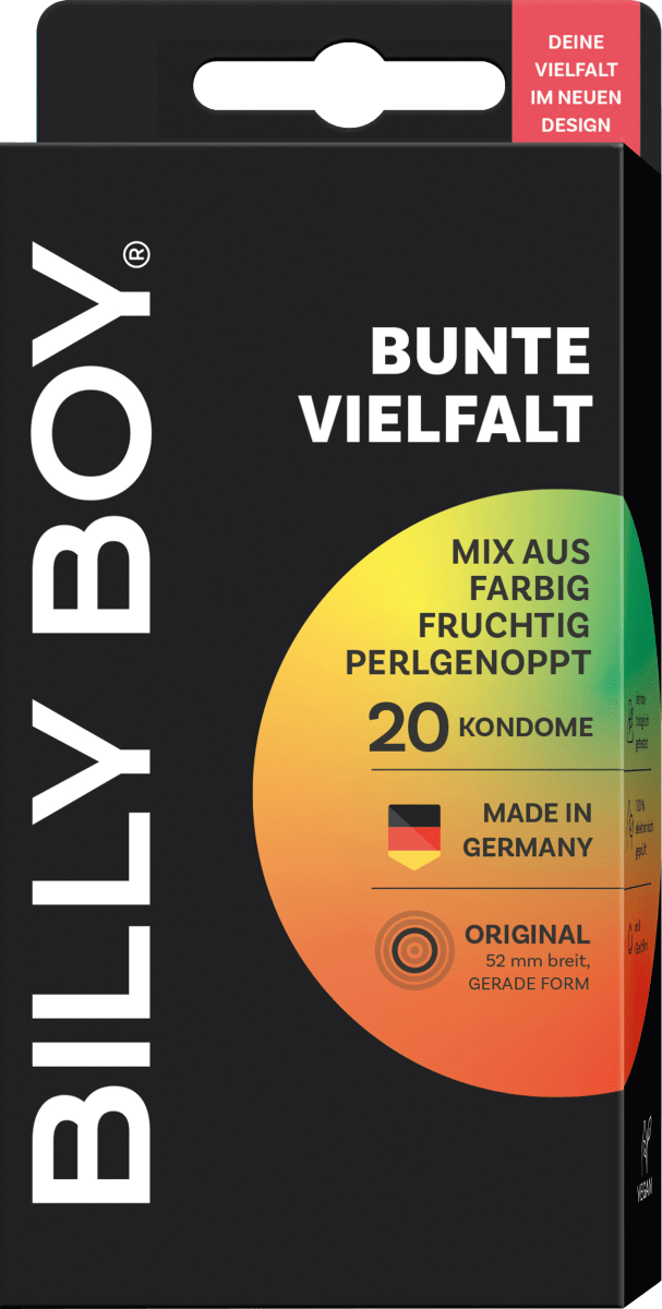 Kondome Bunte Vielfalt, Breite 52 mm, 20 St