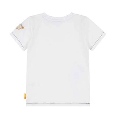 T-Shirt kurzarm, weiß für Jungs