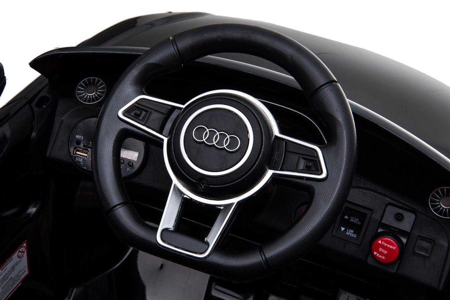 Toys Store Elektro-Kinderauto Kinder Elektro Audi Tt Rs Cabrio mit Fernbedienung Usb und Mp3 2x30W, Belastbarkeit 35 kg
