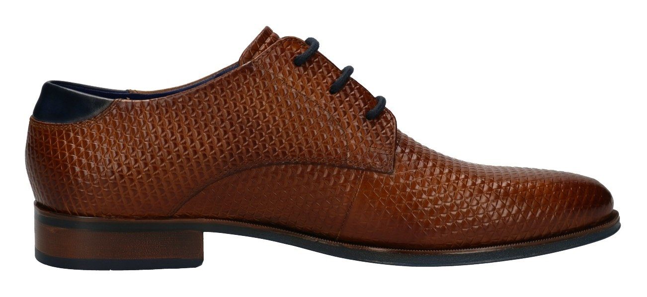 bugatti Schnürschuh mit Allover-Prägung