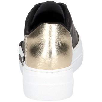 Rieker Plateau Sneaker in schwarz