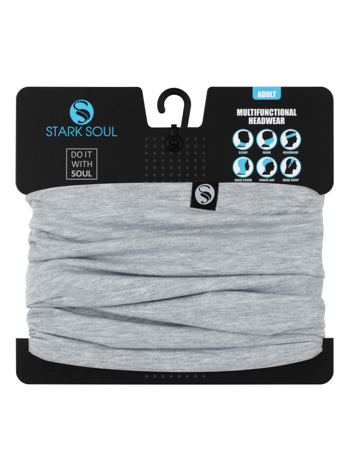 Stark Soul® Multifunktionstuch aus Jersey Unisex in Hellgrau günstig kaufen onesize
