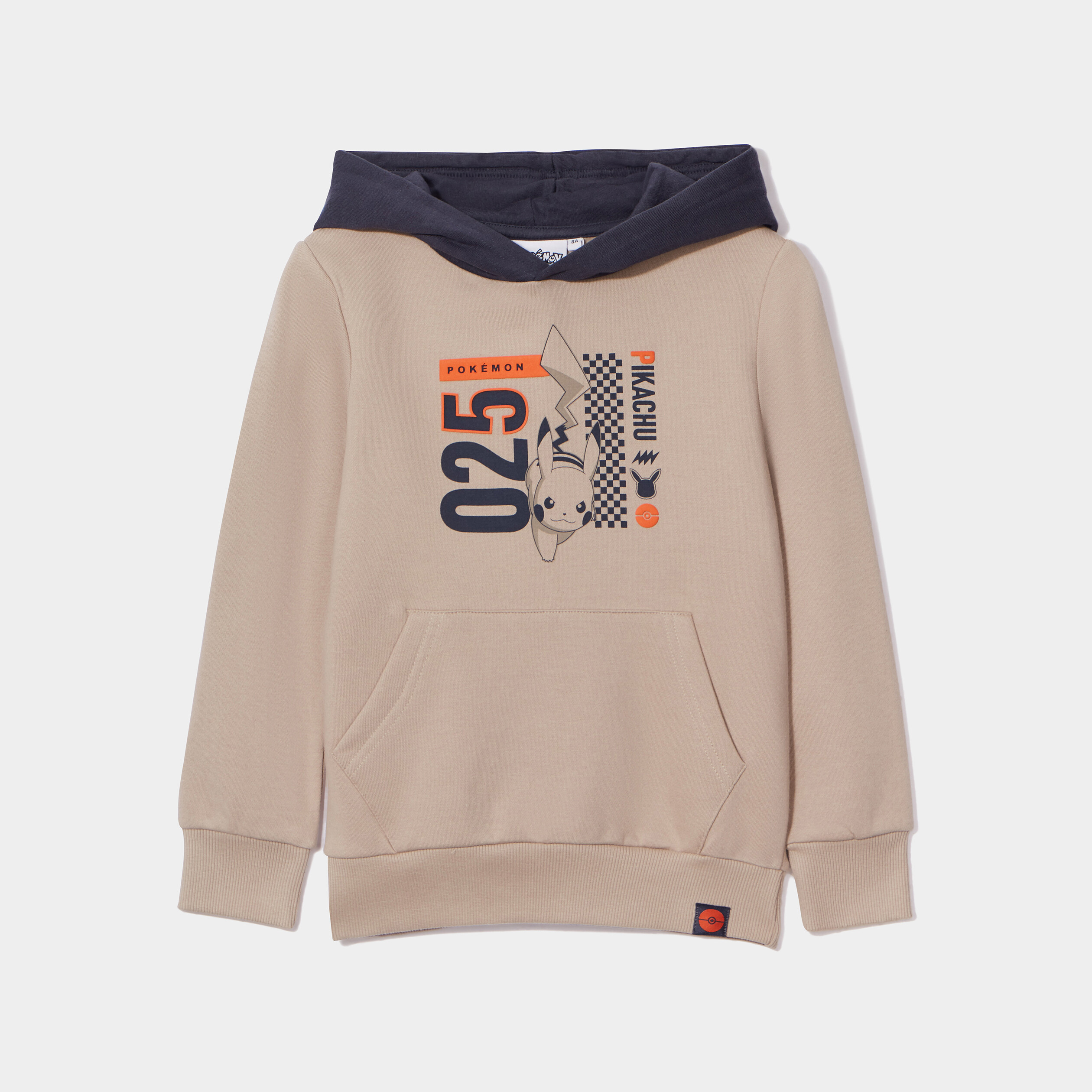 Sweat à capuche hoodie coton Pokémon sable garçon | La Halle