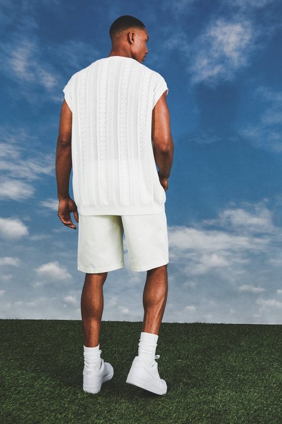 Transparentes Strick-Tanktop