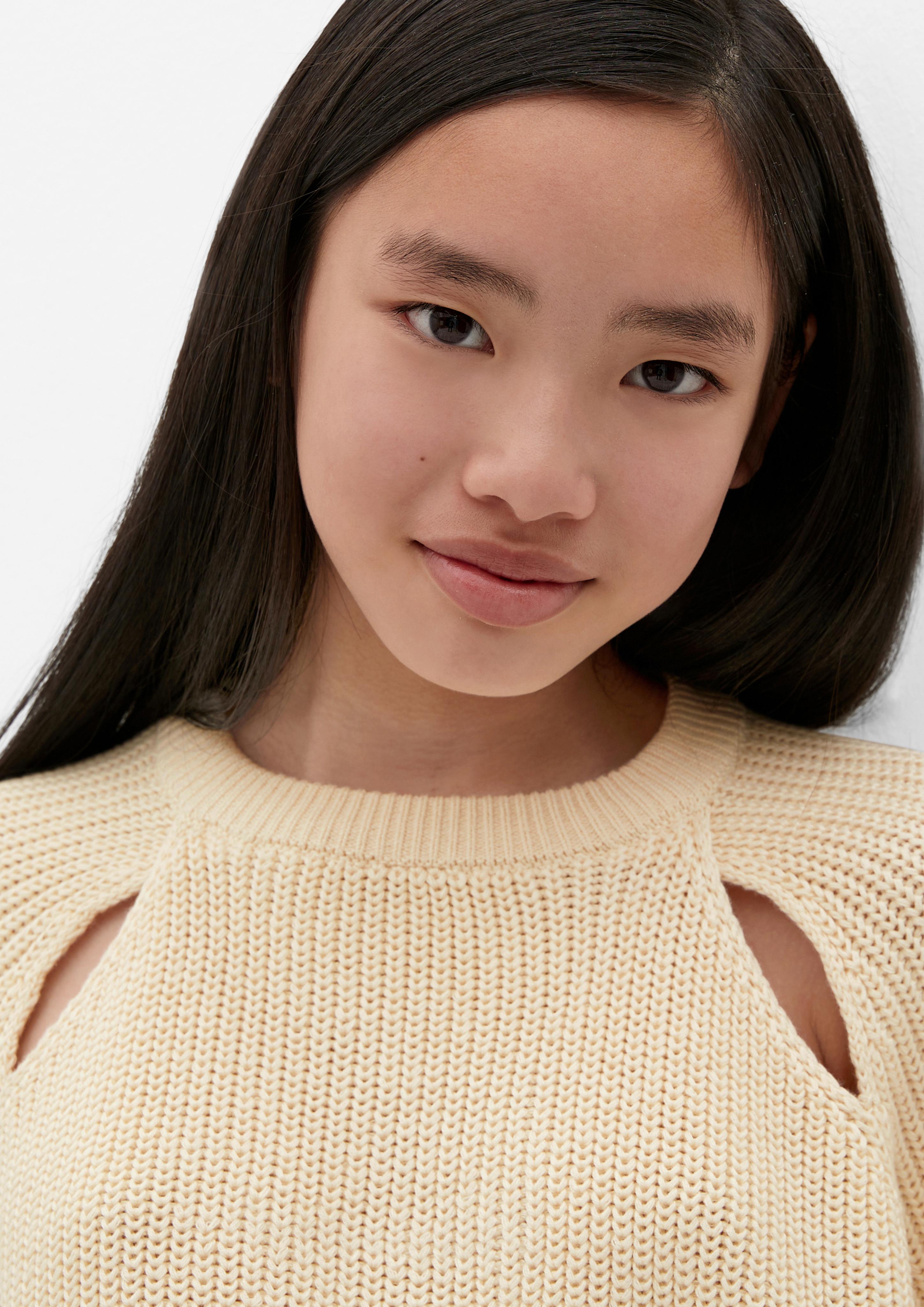 Strickpullover mit Cut Out-Details  2133935-0805