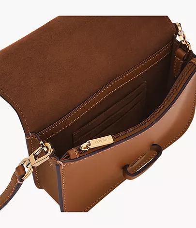 Fossil Small Flap Crossbody Lennox Leder