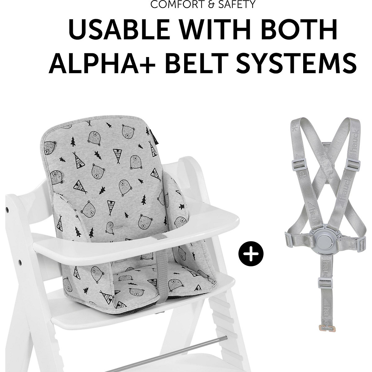 Sitzverkleinerer Alpha Cosy Select, Nordic Grey