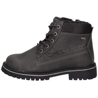 Tom Tailor Schnür Boots in schwarz