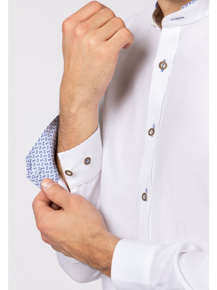 Stockerpoint Stockerpoint Trachtenhemd Raffa in weiss-blau günstig kaufen