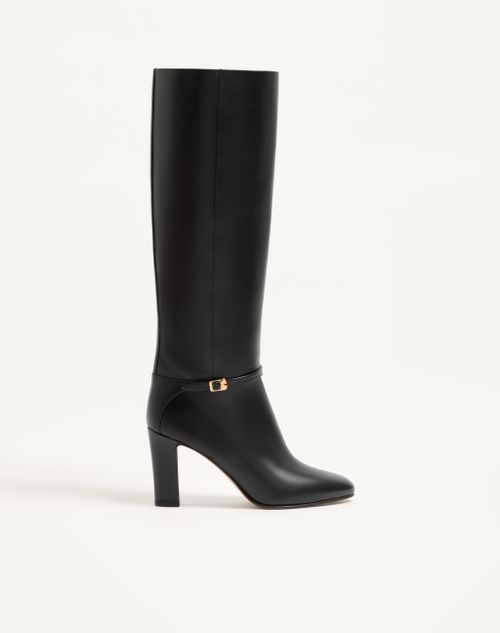 Bota Pattie de 100 mm em couro de bezerro