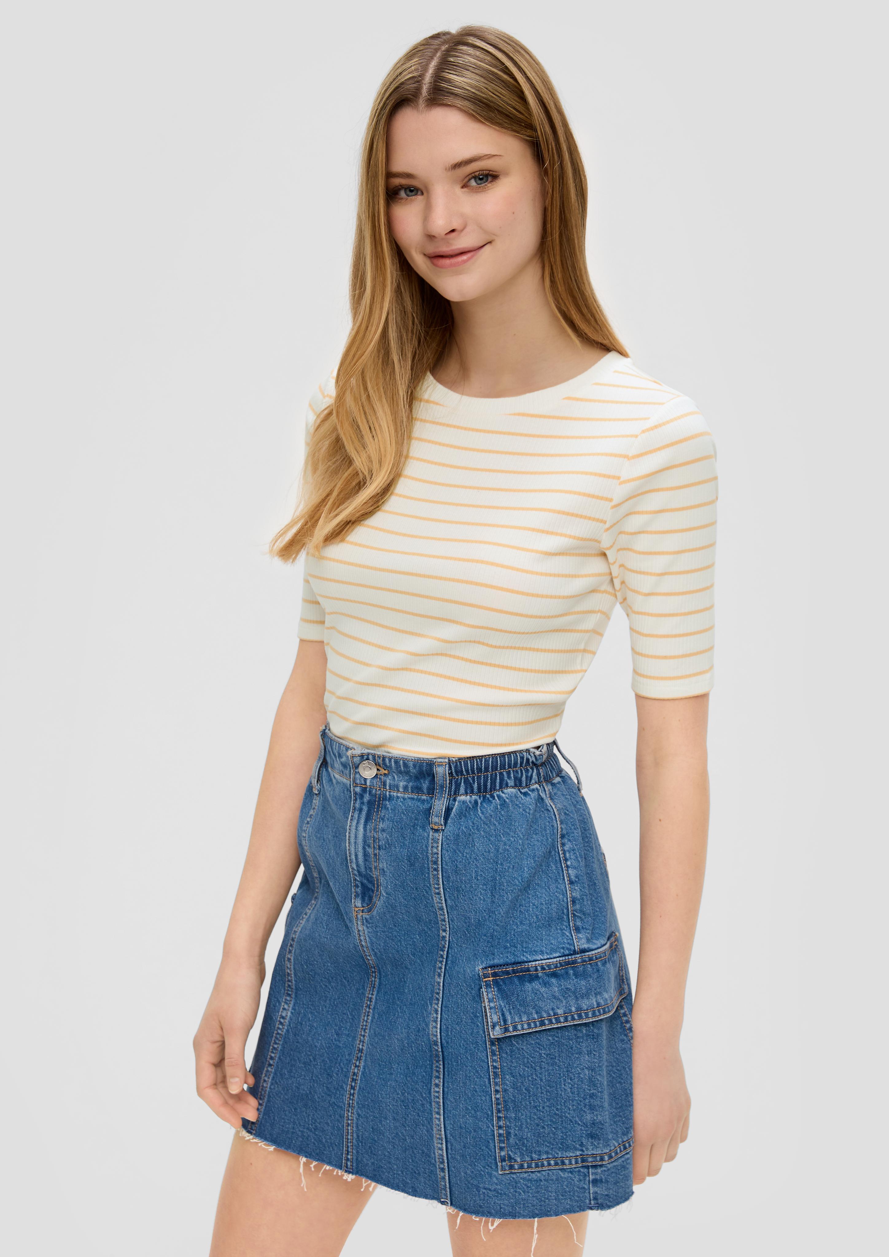 T-Shirt mit Rippstruktur  2144068-21G2
