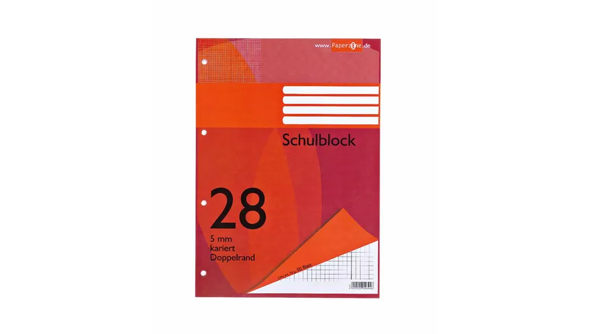PAPERZONE Schulblock A4 Lineatur 28 50 Blatt