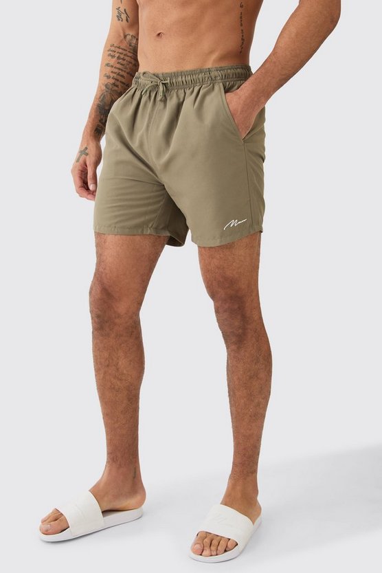 2er-Pack mittellange Man Signature Badehose