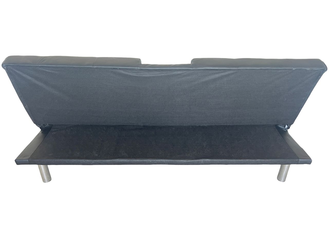 Better Home Schlafsofa mit Bettfunktion & zusammenklappbaren Getränkehalter schwarz
