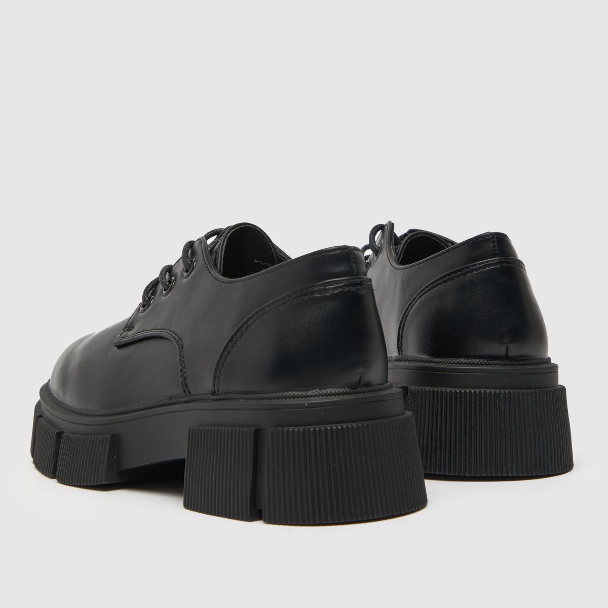 Schuh svarta Lofty grova spetsskor för flickor och juniorer