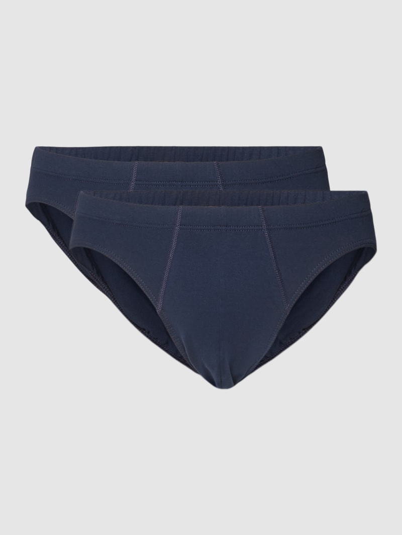 Slip mit elastischem Bund im 2er-Pack in dunkelblau