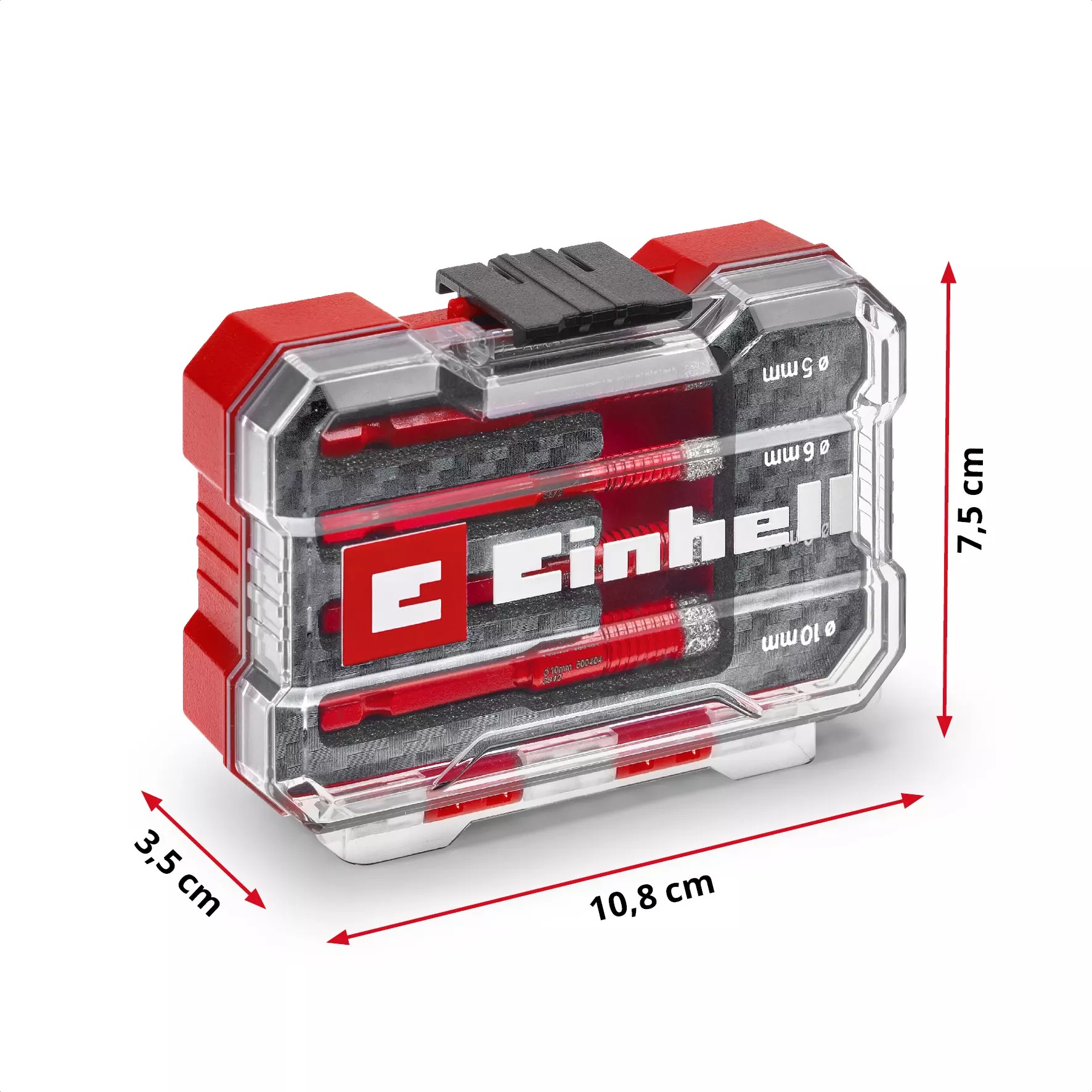 Σετ τρυπανιών διαμαντιών Einhell 49500404 4 τεμαχίων σε θήκη XS