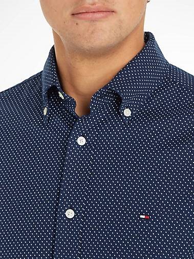 TOMMY HILFIGER Herren Hemd Langarm Slim Fit