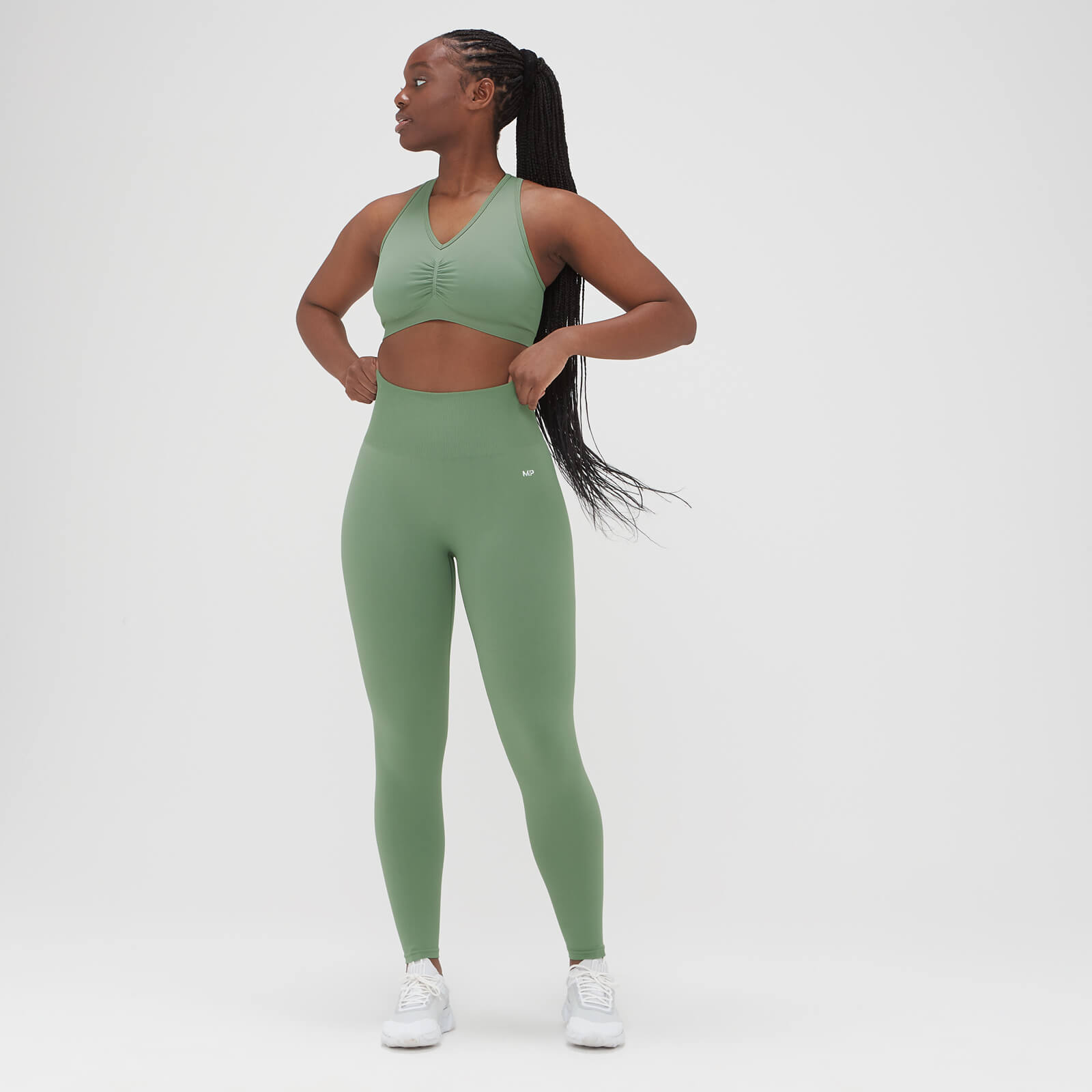 Legging sans coutures délavé MP pour femmes – Jade délavé