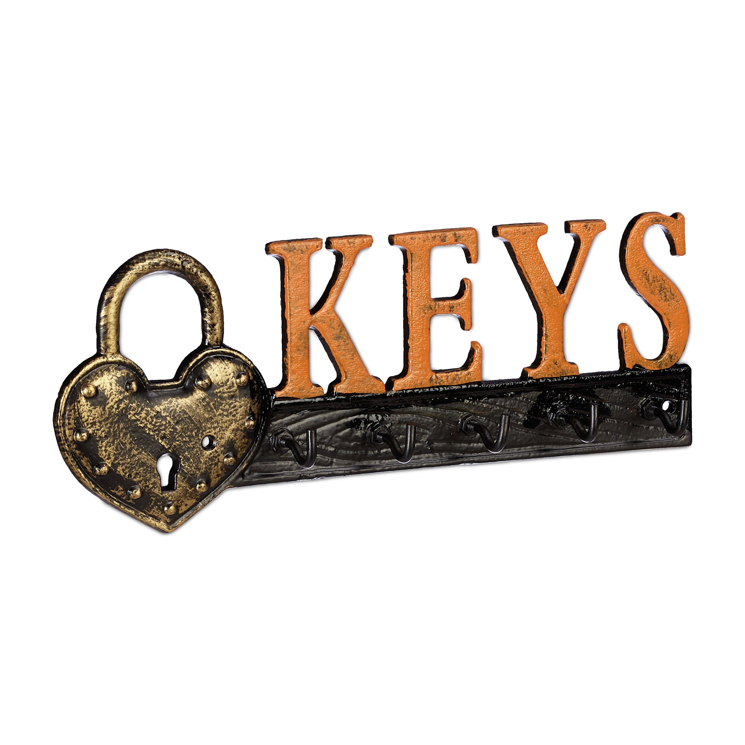 relaxdays Schlüsselbrett 2 x Schlüsselbrett Keys
