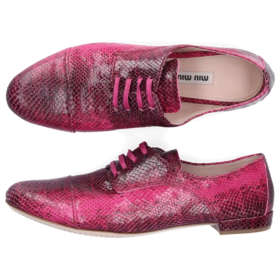 Miu Miu - Halbschuhe Kalbsleder - pink