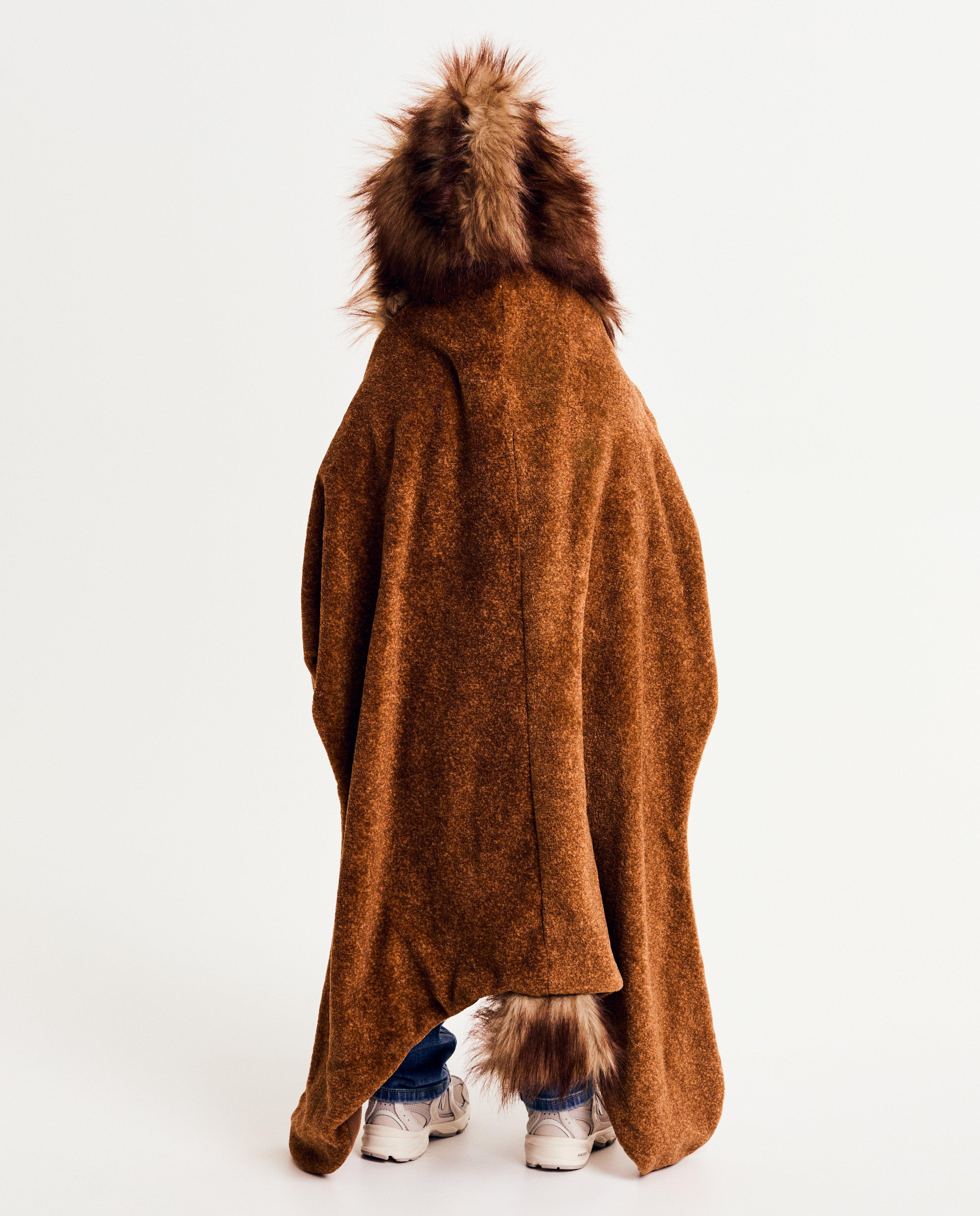 Kidz Nation - carouri din fleece cu glugă maro