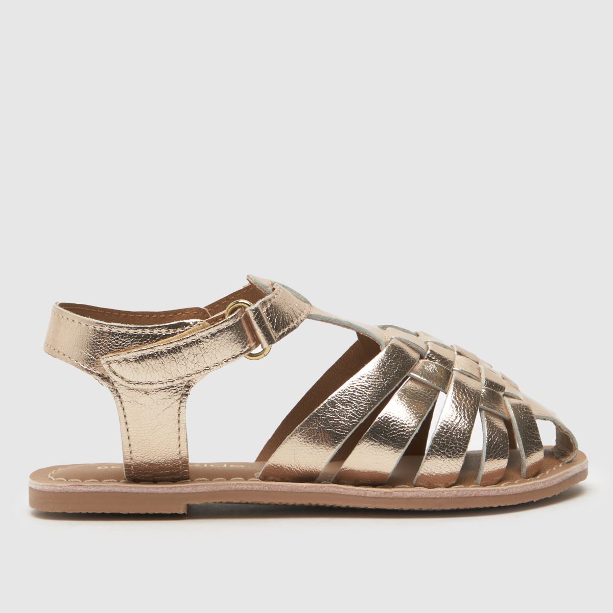 Schuh Gold Trance slitsade Fisherman-sandaler för småbarn