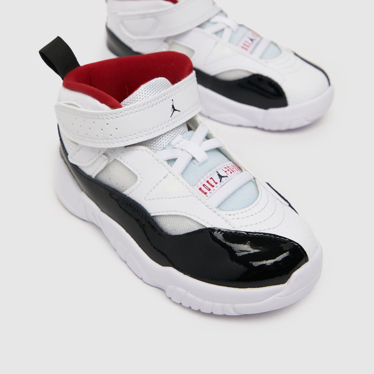 Nike Jordan vita & röda Jumpman tvåfärgade sneakers för småbarn