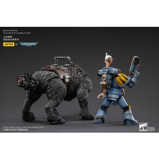 Warhammer 40k Actionfigur 1/18 Space Wolves Thunderwolf Cavalry Frode