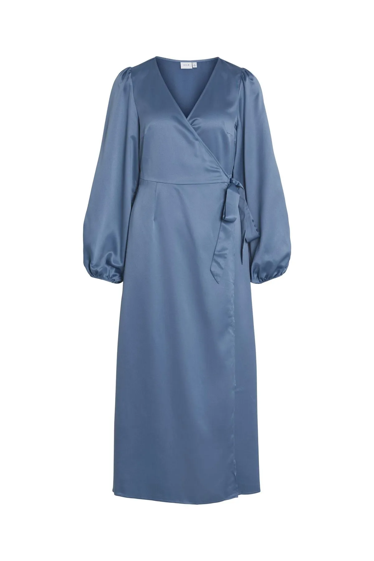 VILA  Wickelkleid Langärmeliges Maxi