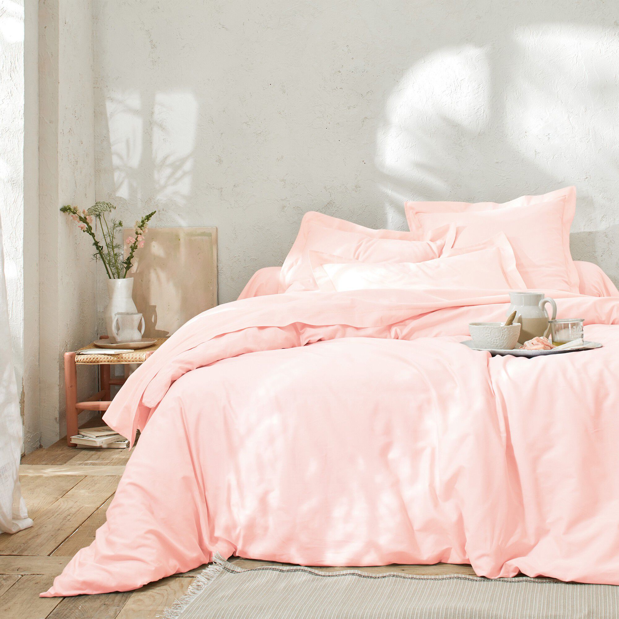 Linge de lit uni coton