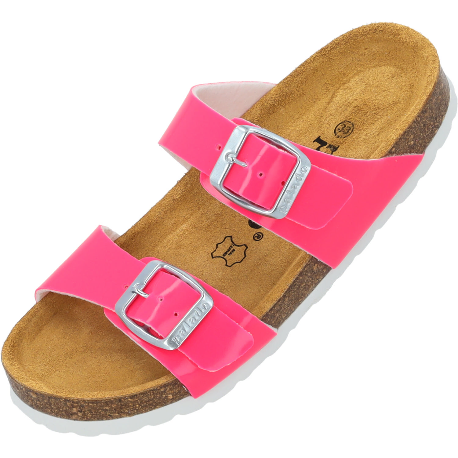 Palado Kids Samos G Basic, Pantoletten, Kinder, Pink Neon Lack