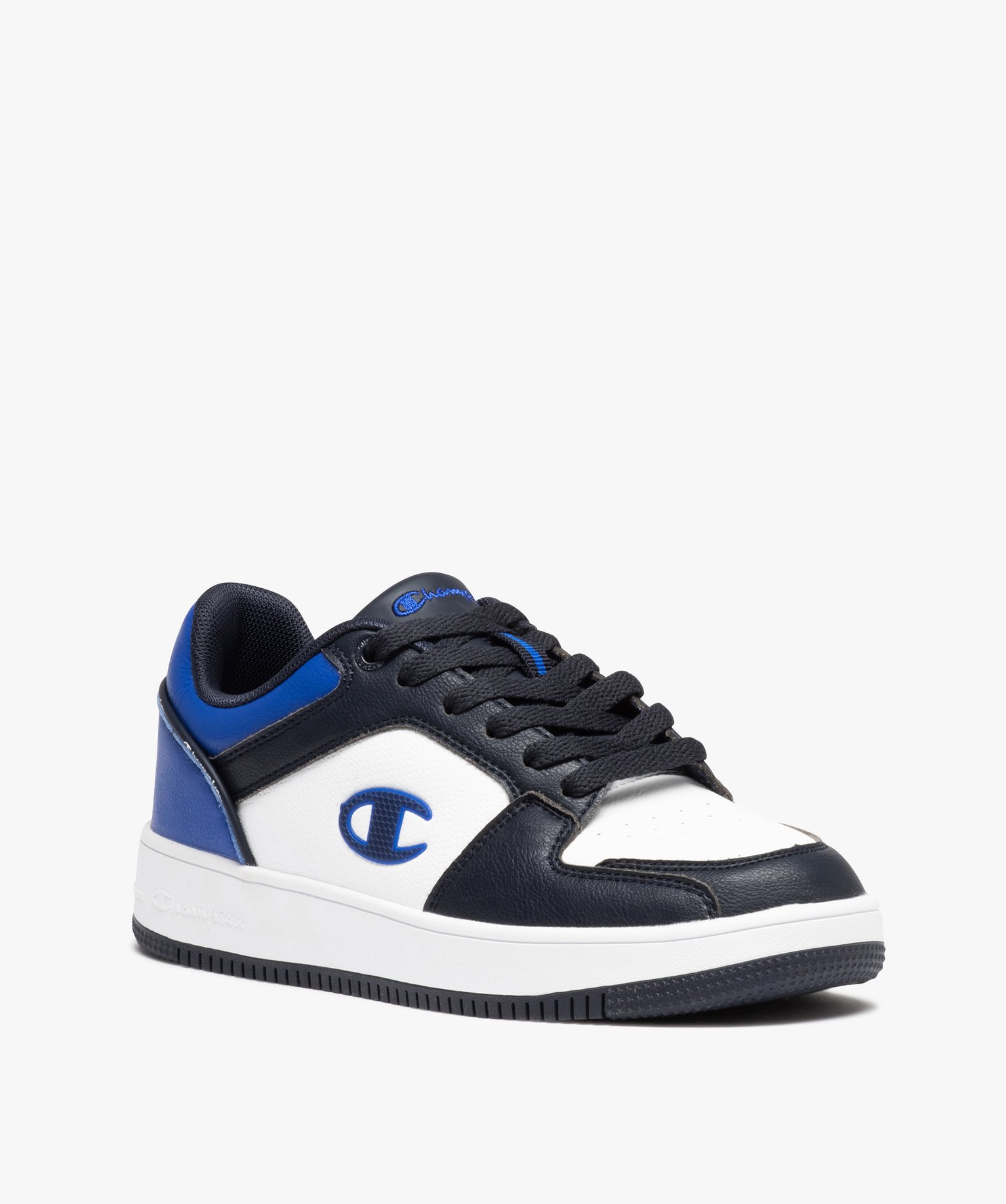 Baskets Garçon tricolores à lacets – Champion blanc | GEMO