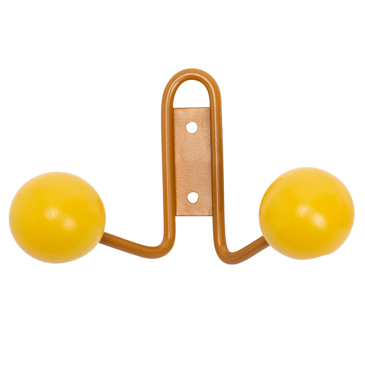 2er Kleiderhaken mit Kugeln