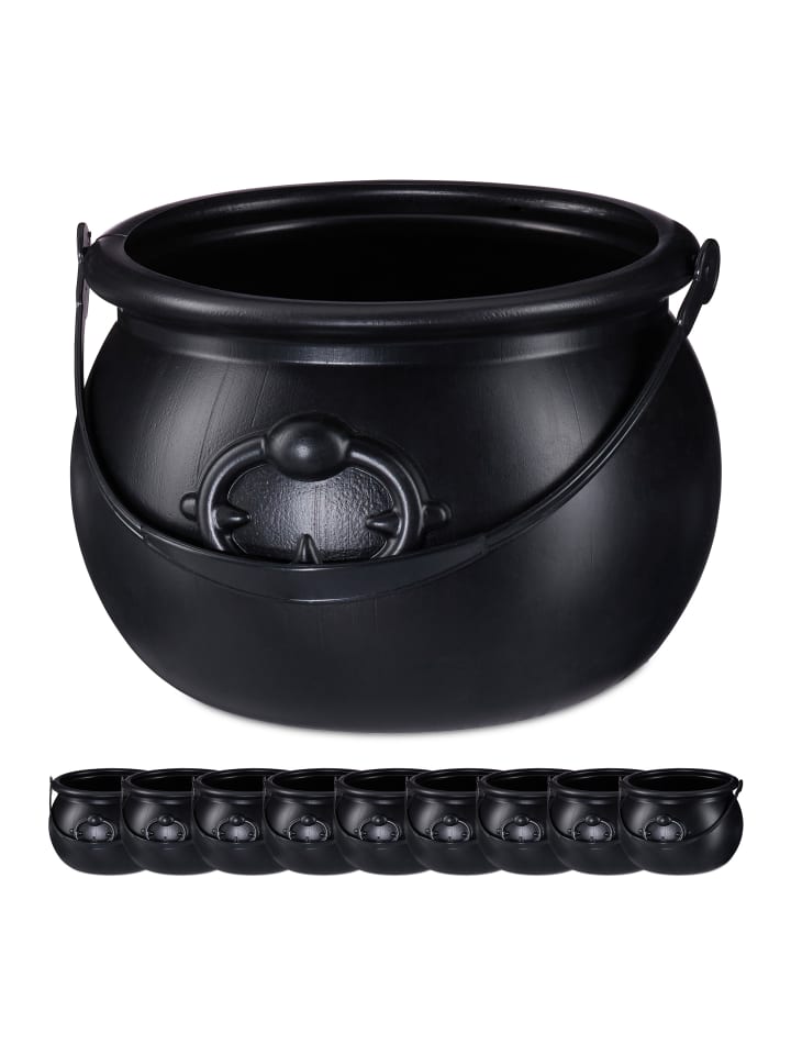relaxdays 10x Hexenkessel in Schwarz günstig kaufen onesize