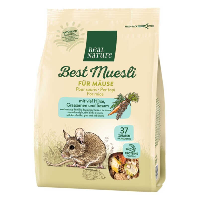 REAL NATURE Hauptfutter REAL NATURE „Best Muesli“ für Mäuse 500g