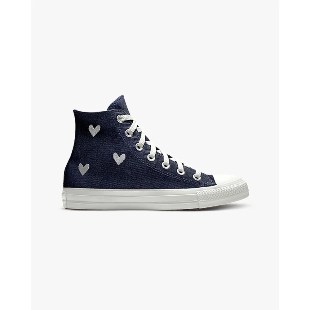 Converse Custom Chuck Taylor All Star Embroidery By You 163038CHO23_DENIM_HEARTS_G / schwarz